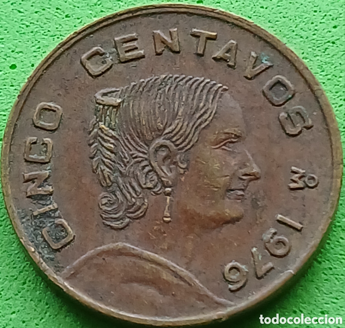 Monedas antiguas de Am&eacute;rica: M&eacute;xico 5 centavos 1976 km#427