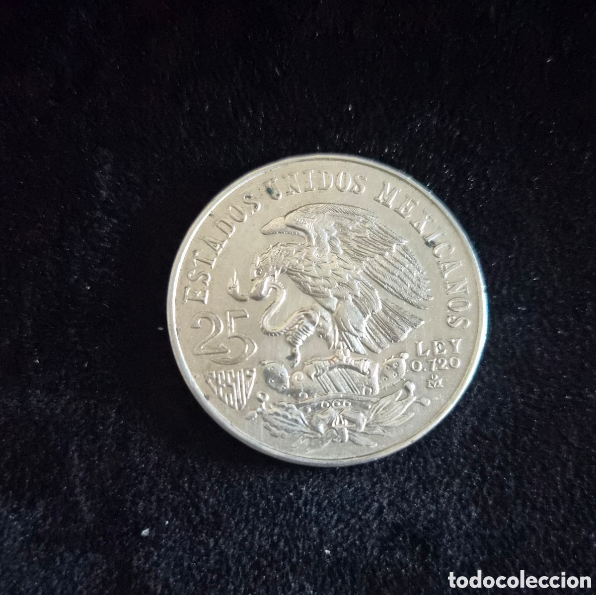 Monedas antiguas de Am&eacute;rica: 25 pesos 1968 M&eacute;xico &ndash; juegos ol&iacute;mpicos M&eacute;xico 68 &ndash; plata 720 &ndash; 22,5 g
