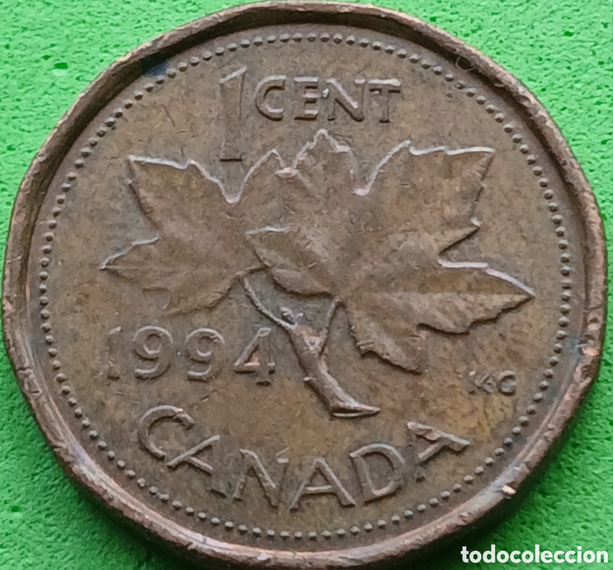 Monedas antiguas de Am&eacute;rica: Canad&aacute; 1 cent 1994 km#181