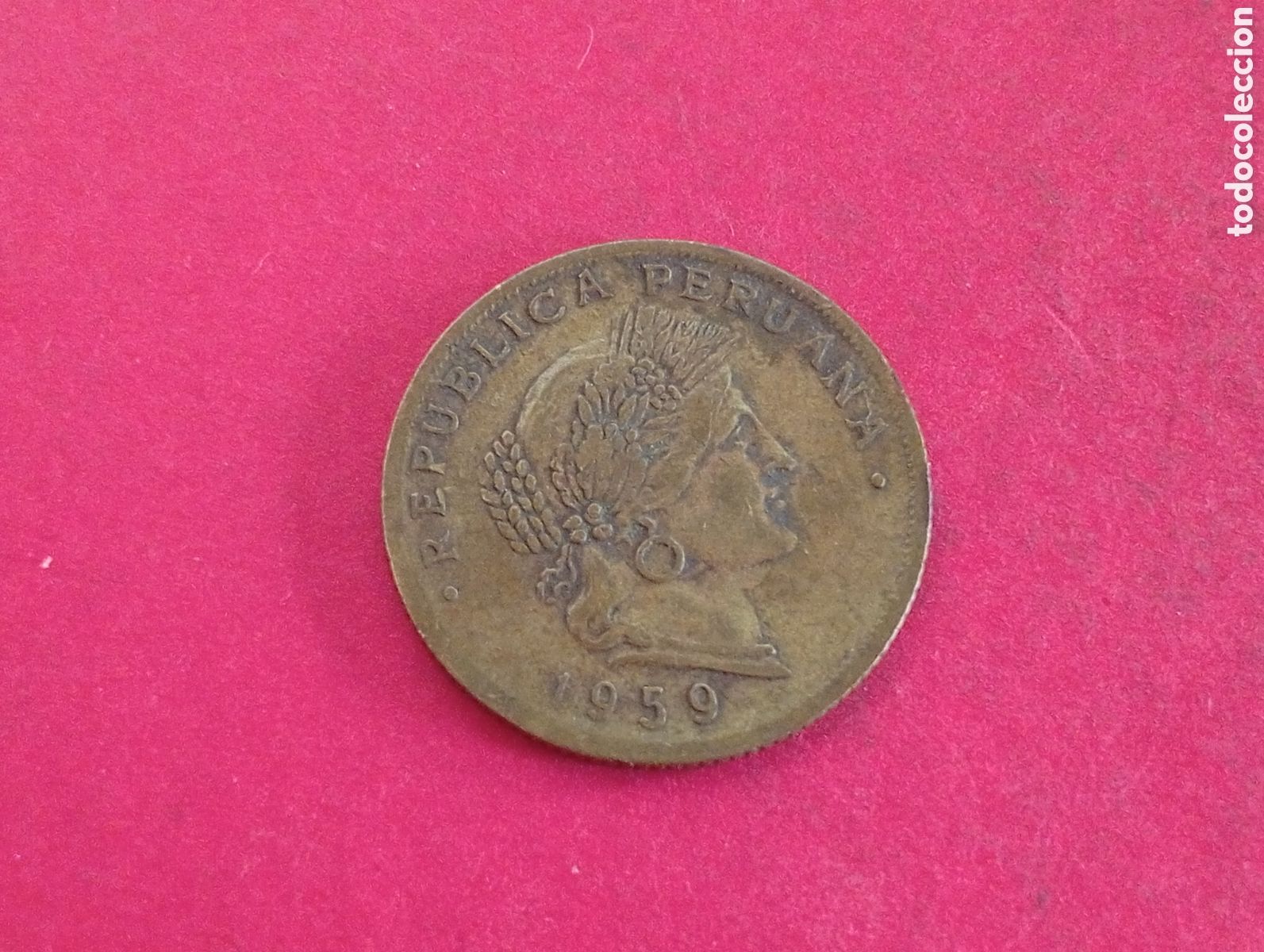 Monedas antiguas de Am&eacute;rica: 20 centavos de Per&uacute; 1959 - Foto 1