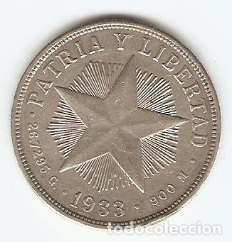 Monedas antiguas de Am&eacute;rica: CUBA UN PESO 1973 PLATA