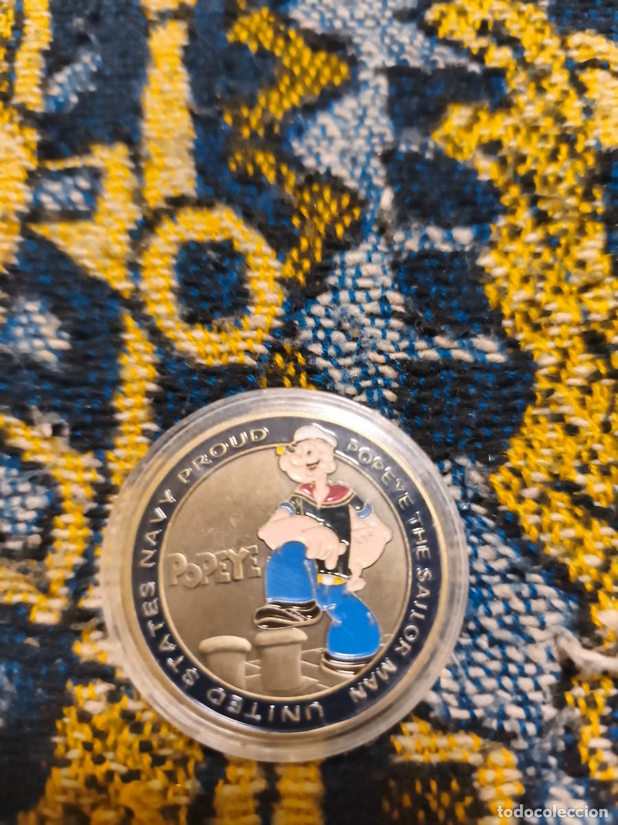 Monedas antiguas de Am&eacute;rica: Medalla de Popeye de estados unidos