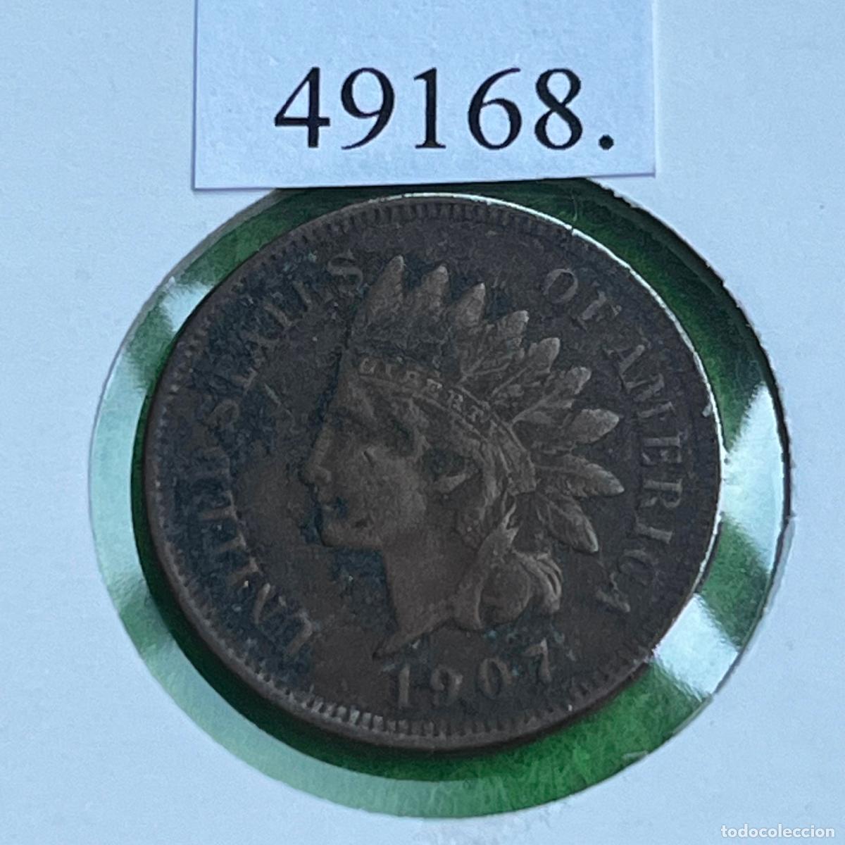 Monedas antiguas de Am&eacute;rica: Estados Unidos de America, 5 c&eacute;ntimos 1907, USA, centavos