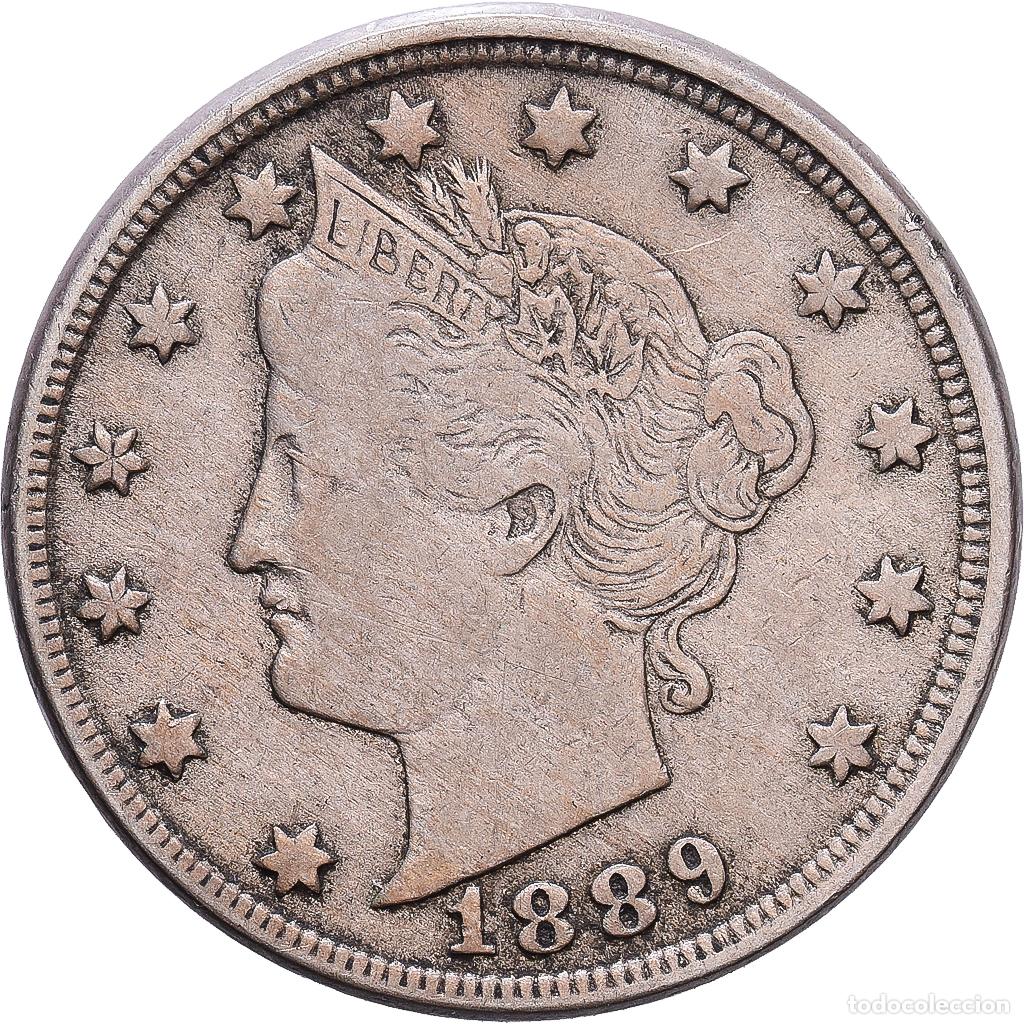 Monedas antiguas de Am&eacute;rica: [#1547448] Estados Unidos, 5 Cents, Liberty Nickel, 1889, Philadelphia, Cupronickel, BC+