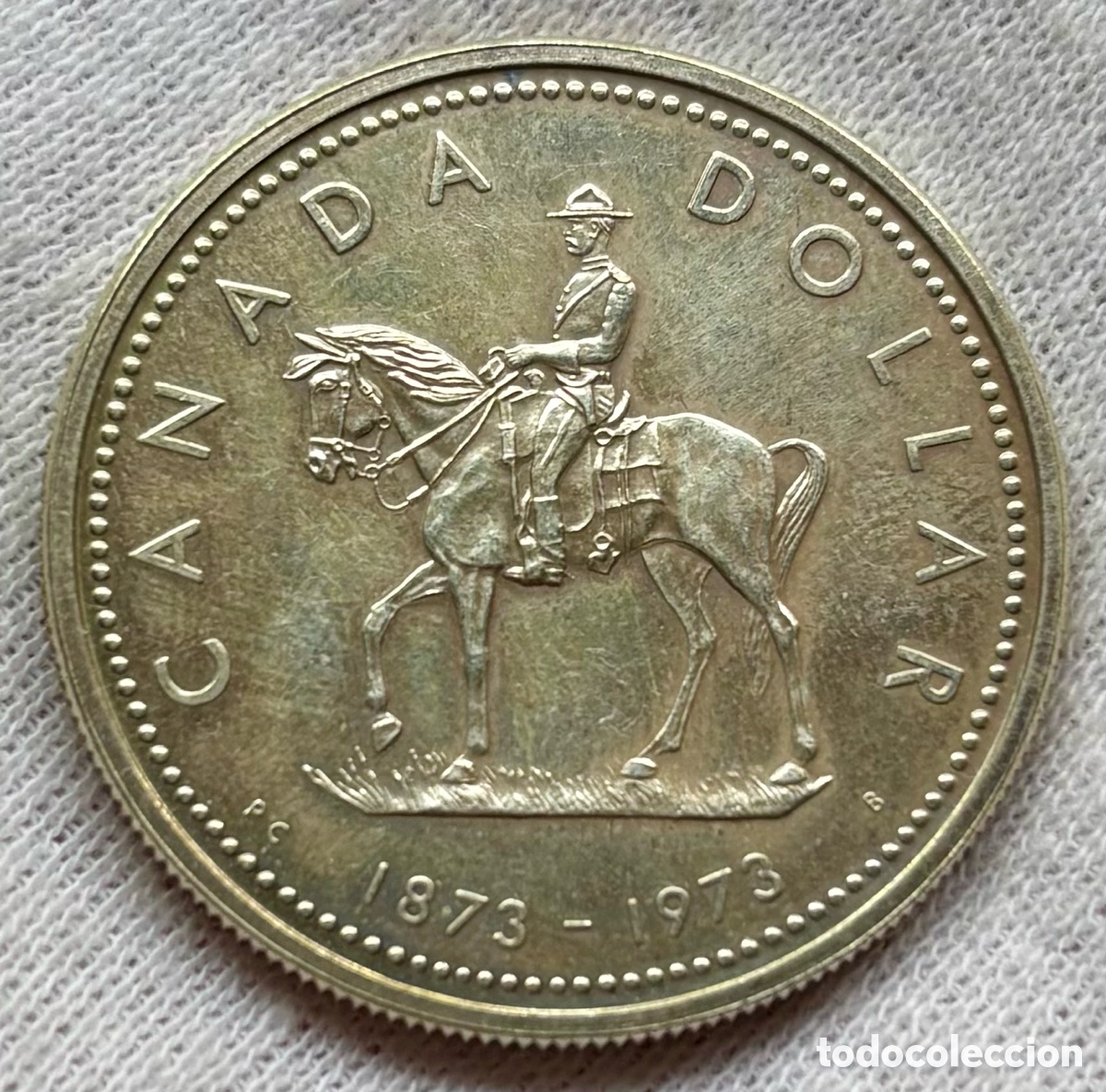 Monedas antiguas de Am&eacute;rica: Moneda PLATA CANAD&Aacute; 1 D&oacute;lar 1973. Dollar