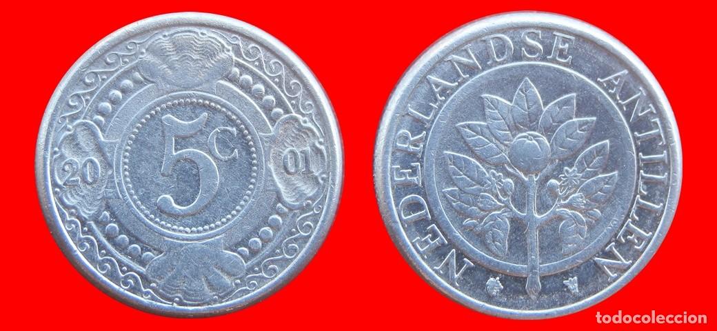 Monedas antiguas de Am&eacute;rica: 5 CENTIMOS CENTAVOS CENTS 2001 ANTILLAS HOLANDESAS CARIBE-155810