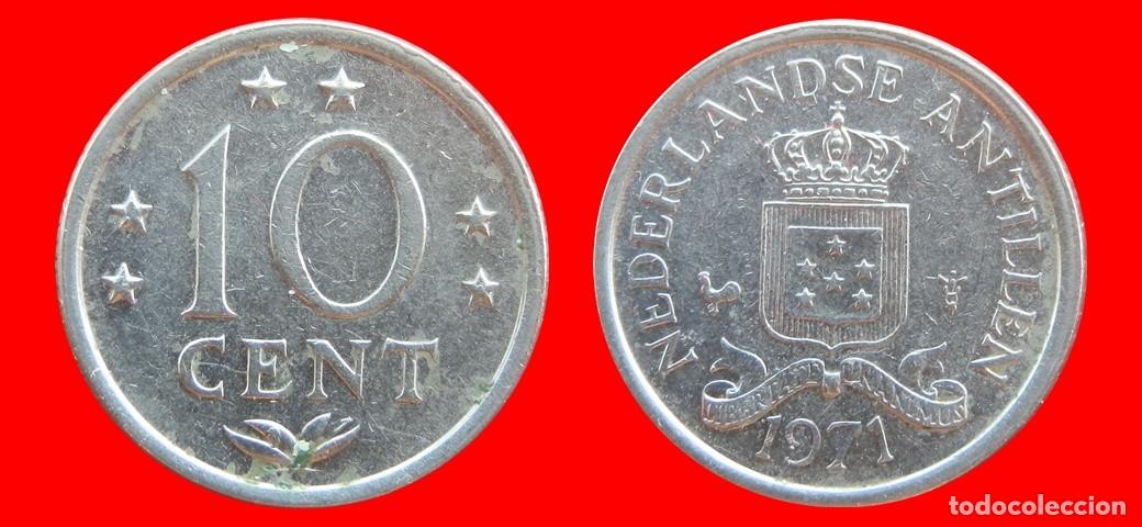 Monedas antiguas de Am&eacute;rica: 10 CENTIMOS CENTAVOS CENTS 1971 ANTILLAS HOLANDESAS CARIBE-155812