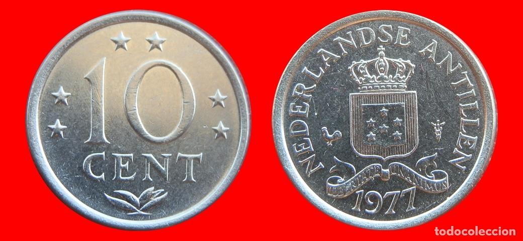 Monedas antiguas de Am&eacute;rica: 10 CENTIMOS CENTAVOS CENTS 1977 ANTILLAS HOLANDESAS CARIBE-155813