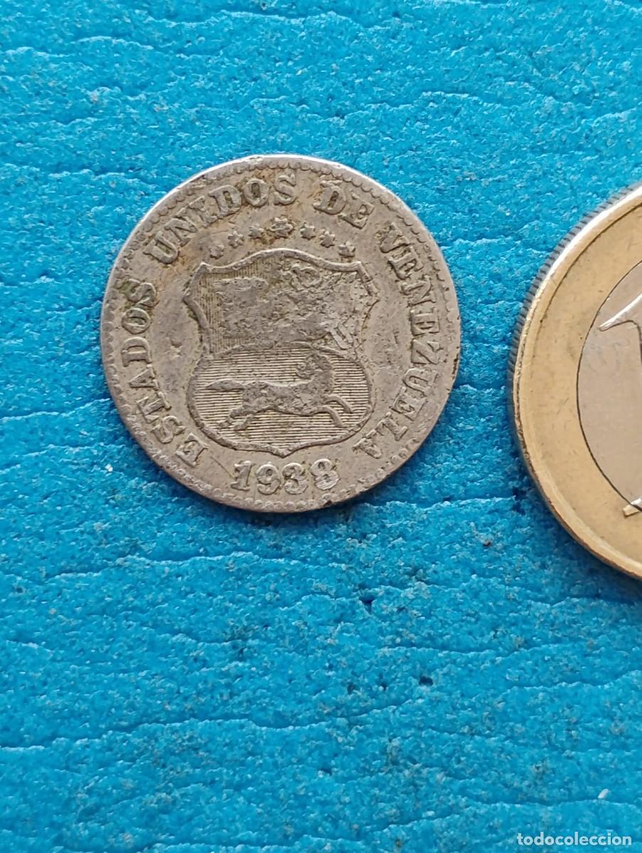 Monedas antiguas de Am&eacute;rica: ANTIGUA MONEDA 5 CENTIMOS ESTADOS UNIDOS DE VENEZUELA - 1938