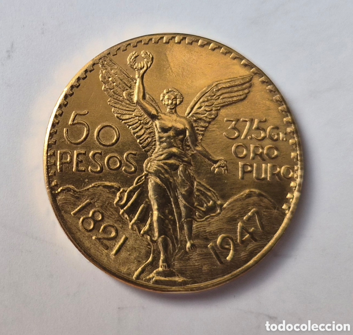 Monedas antiguas de Am&eacute;rica: 50 Pesos M&eacute;xico 1947 Centenario &ndash; Oro 900 &ndash; 37,5 g Oro Puro &ndash; 41,59 g