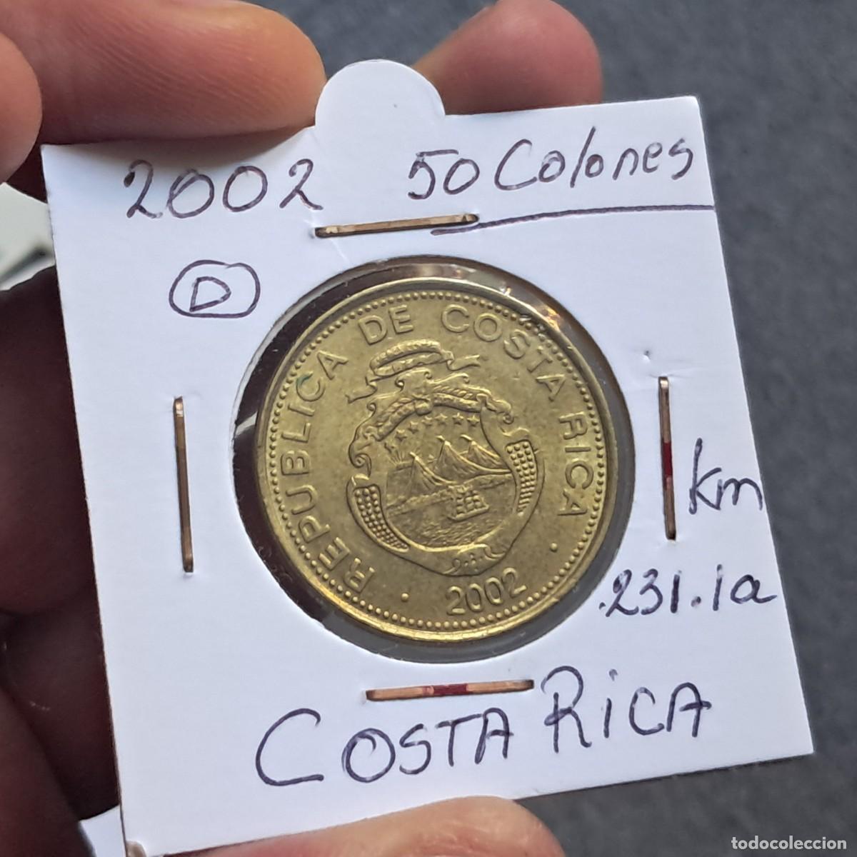 Monedas antiguas de Am&eacute;rica: MONEDA DE COSTA RICA 50 COLONES 2002 F, KM# 231.1a, N# 8485.