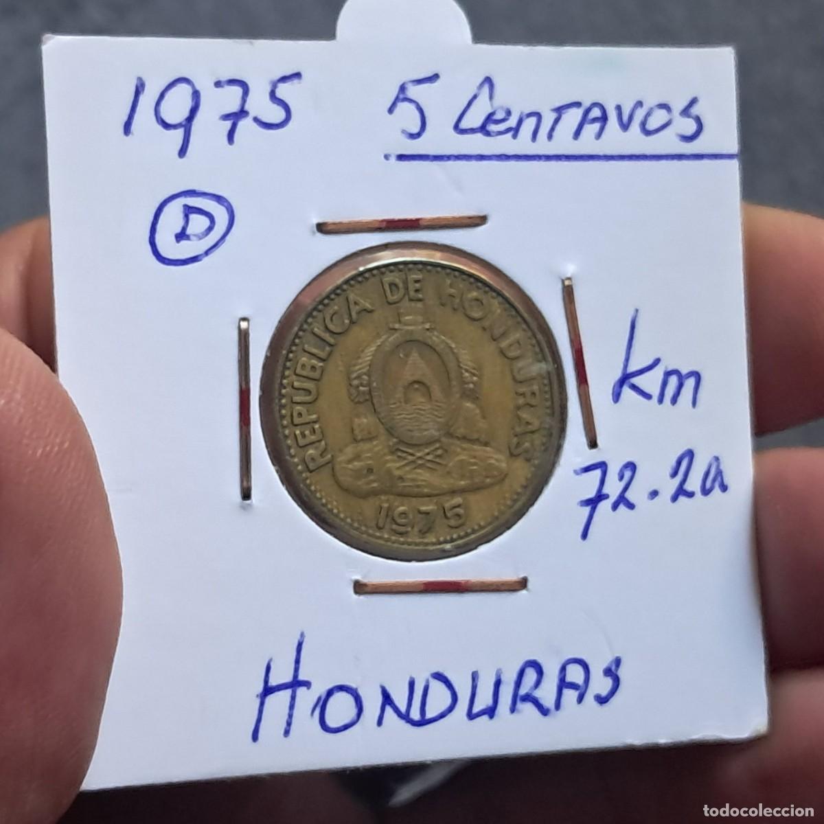 Monedas antiguas de Am&eacute;rica: MONEDA DE HONDURAS 5 CENTAVOS 1975 F, KM# 72.2a, Sch&ouml;n# 36, N# 3187.