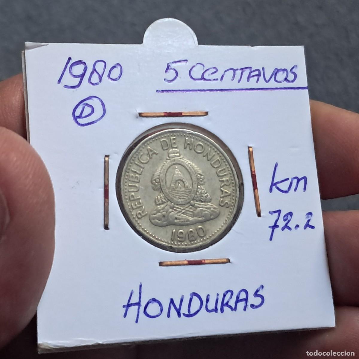 Monedas antiguas de Am&eacute;rica: MONEDA DE HONDURAS 5 CENTAVOS 1980 F, KM# 72.2, Sch&ouml;n# 25, N# 5129KM#.