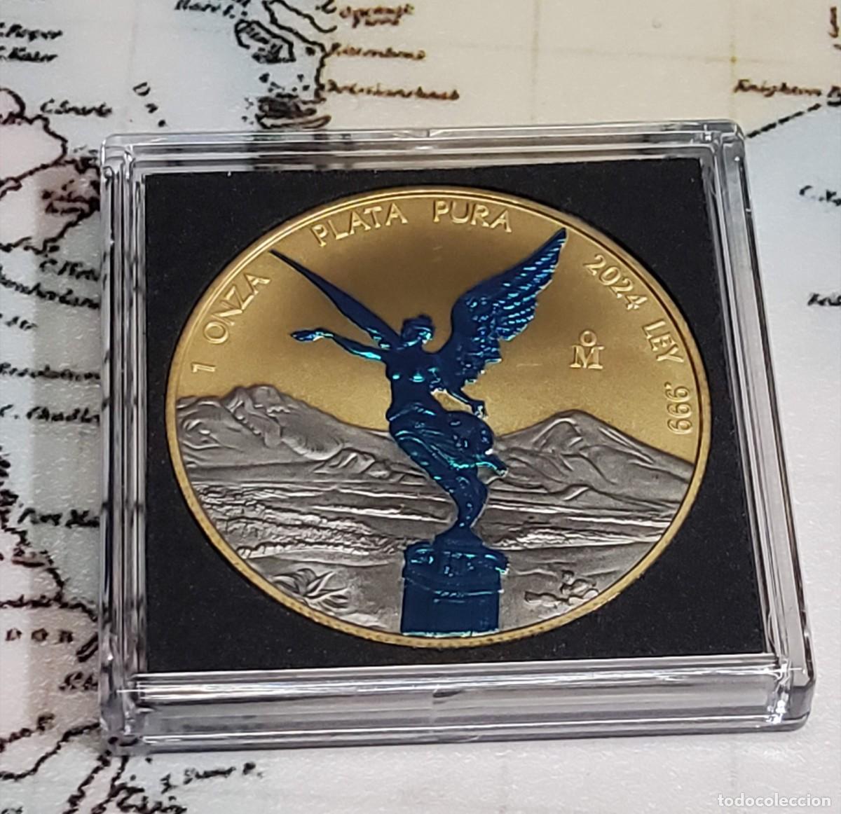 Monedas antiguas de Am&eacute;rica: 1 ONZA DE PLATA Y ESMALTES DE MEXICO DEL 2024.PROOF.PLATA LEY 999