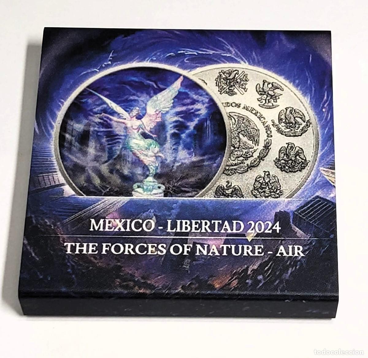 Monedas antiguas de Am&eacute;rica: 1 ONZA DE PLATA Y ESMALTES DE MEXICO DEL 2024.PROOF.PLATA LEY 9999