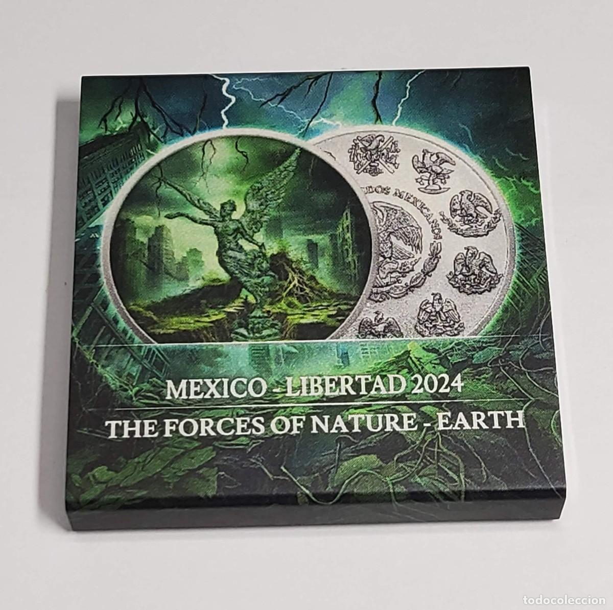 Monedas antiguas de Am&eacute;rica: 1 ONZA DE PLATA Y ESMALTES DE MEXICO DEL 2024.PROOF.PLATA LEY 9999