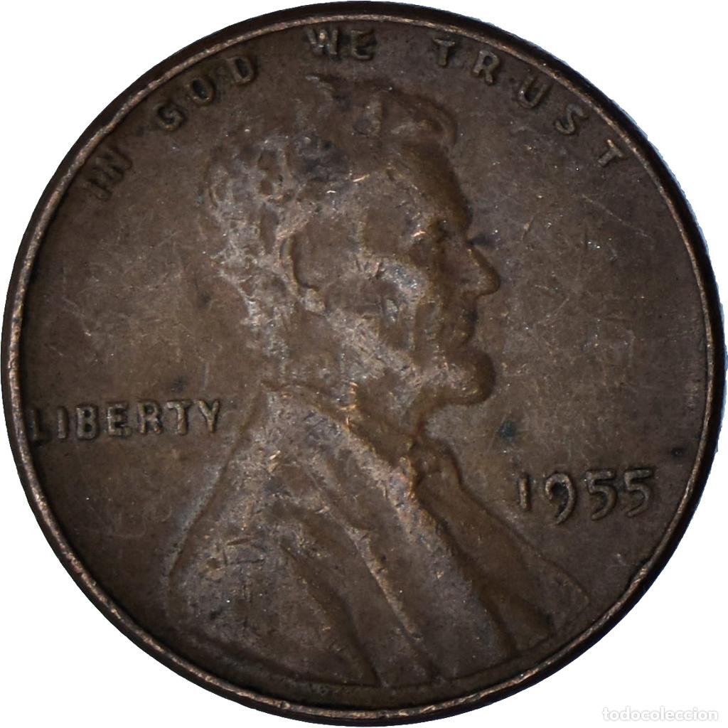 Monedas antiguas de Am&eacute;rica: [#1380358] Estados Unidos, Cent, 1955