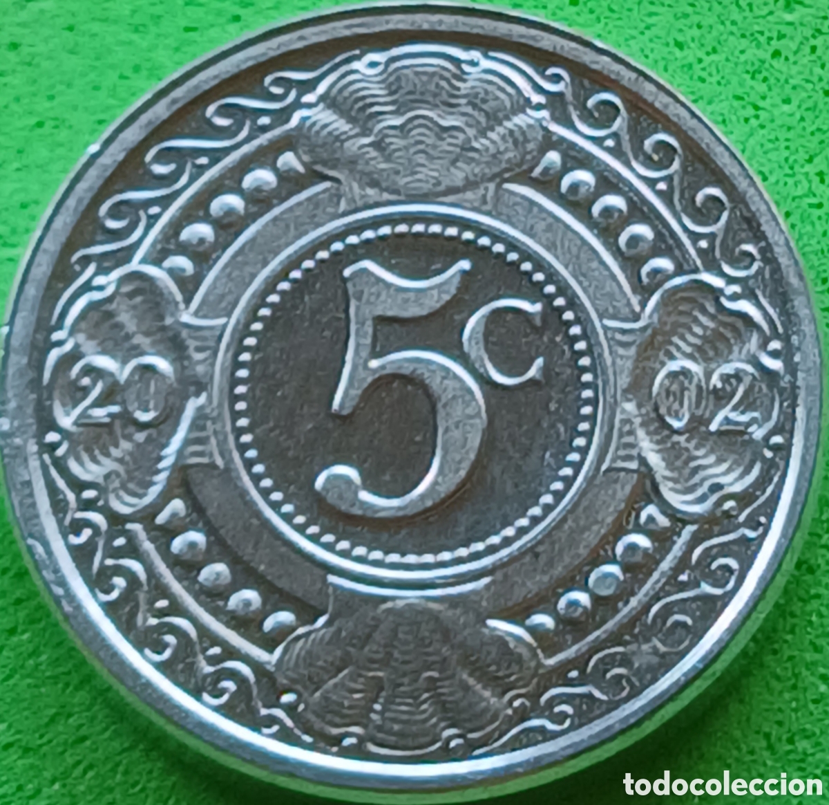 Monedas antiguas de Am&eacute;rica: Antillas Neerlandesas 5 cent 2002 km#33 RARA(R) !!!