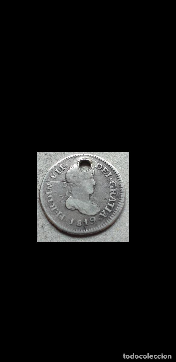 Alte M&uuml;nzen aus Amerika: Un real plata Nueva Guatemala 1819