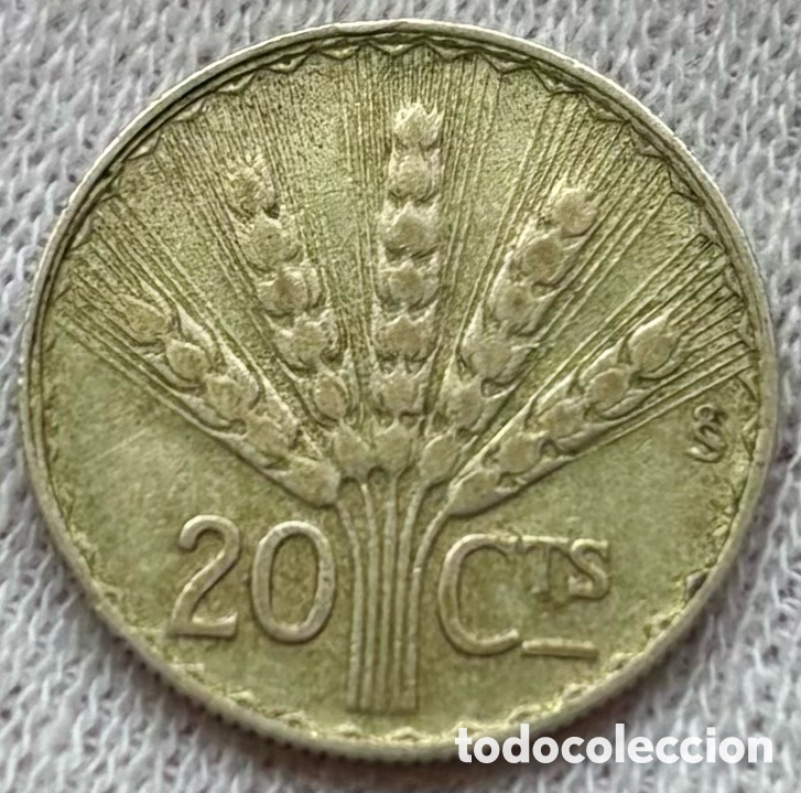 Monedas antiguas de Am&eacute;rica: Moneda PLATA URUGUAY 20 Cents 1942