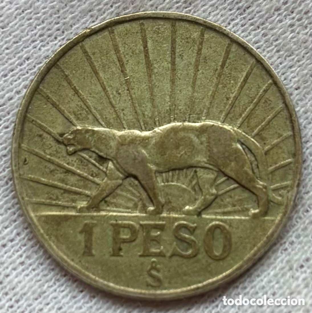 Monedas antiguas de Am&eacute;rica: Moneda PLATA URUGUAY 1 Peso 1942