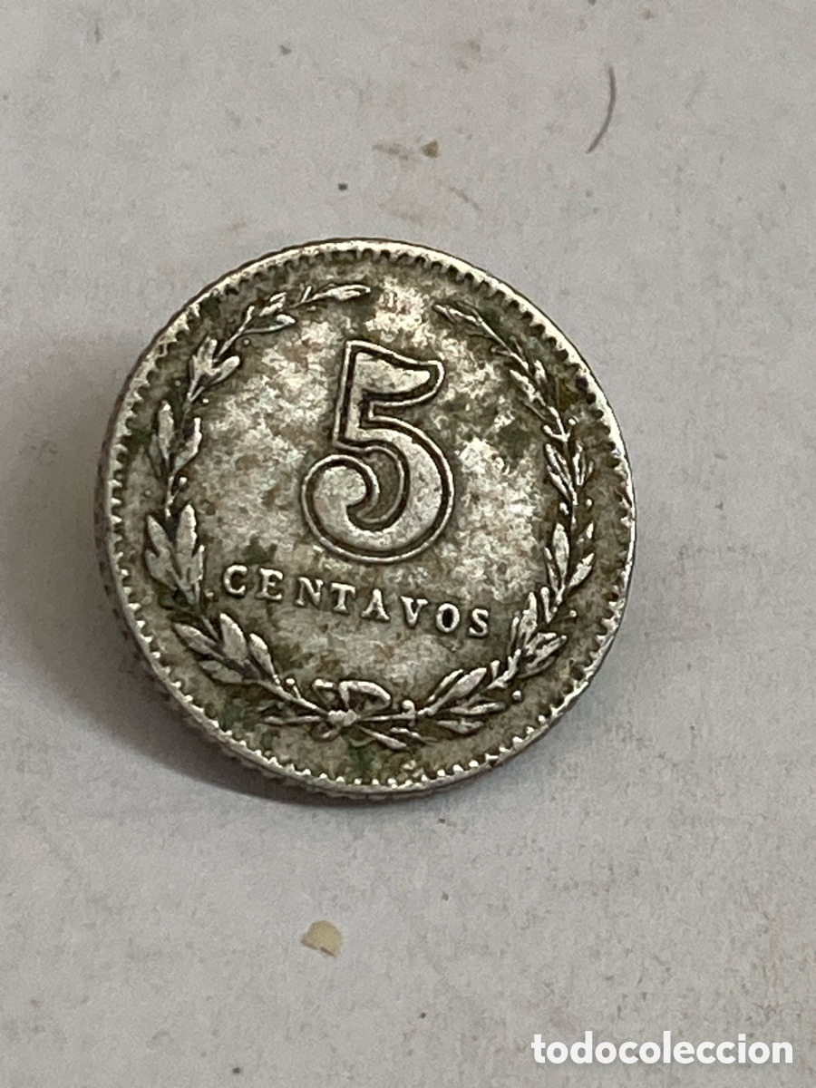 Monedas antiguas de Am&eacute;rica: Moneda 5 centavos 1909 Argentina L23