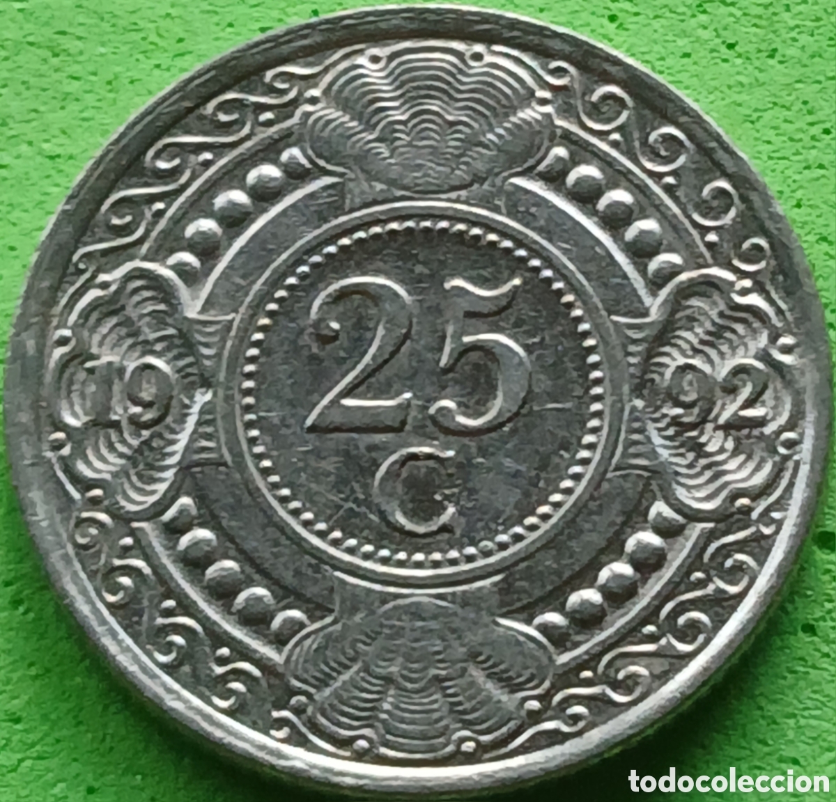Monedas antiguas de Am&eacute;rica: Antillas Neerlandesas 25 cent 1992 km#35