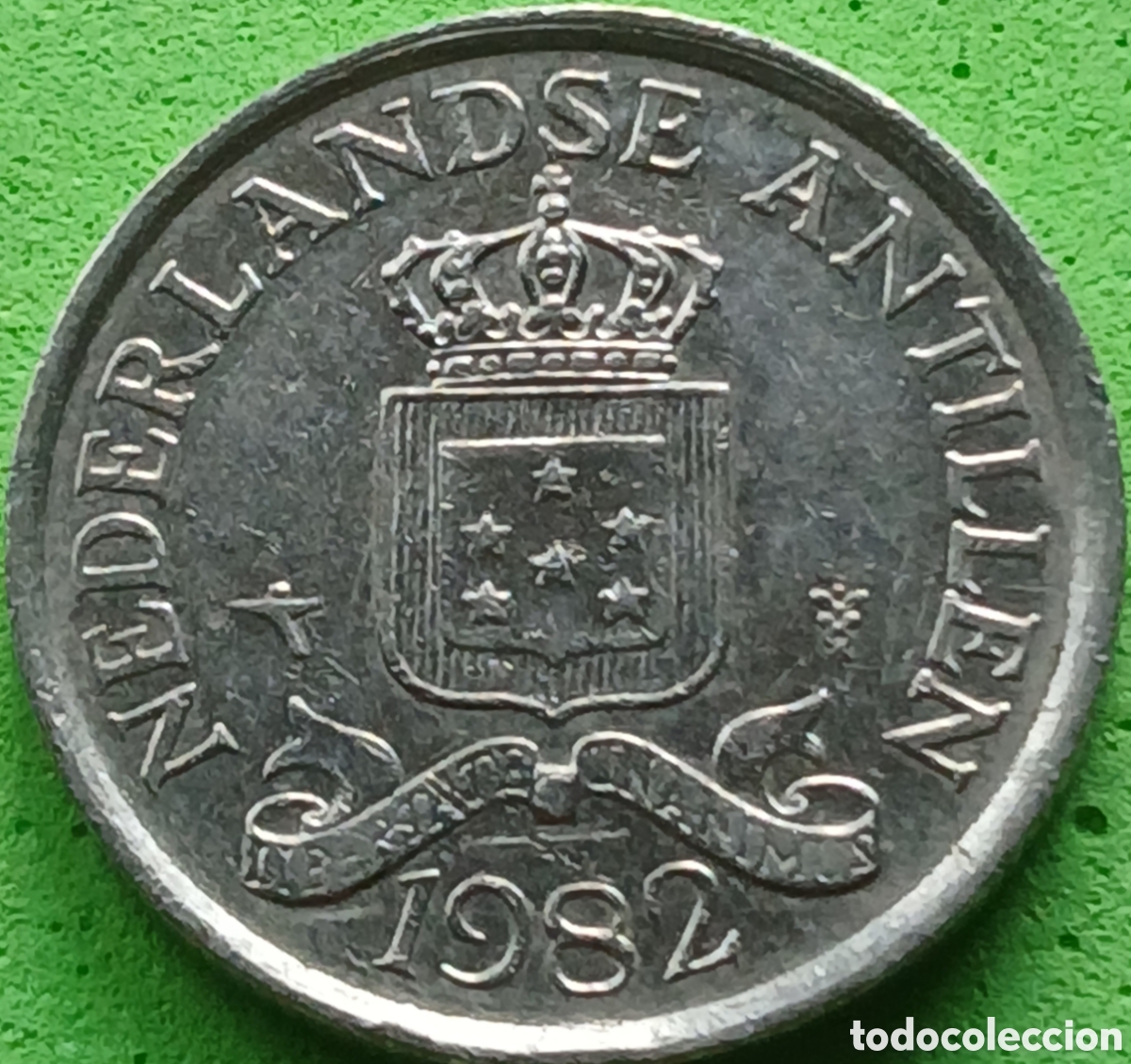 Monedas antiguas de Am&eacute;rica: Antillas Neerlandesas 25 cent 1982 km#11