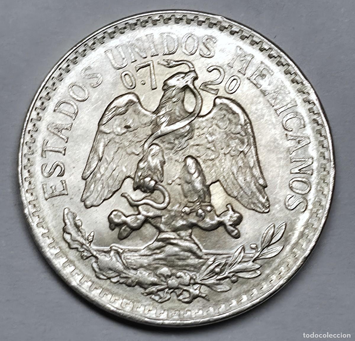 Monedas antiguas de Am&eacute;rica: MONEDA PLATA MEXICO 50 CENTAVOS 1945 SC