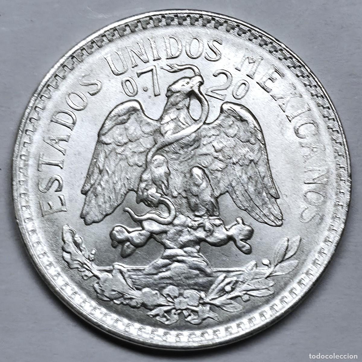 Monedas antiguas de Am&eacute;rica: MONEDA PLATA MEXICO 50 CENTIMOS 1943 SC
