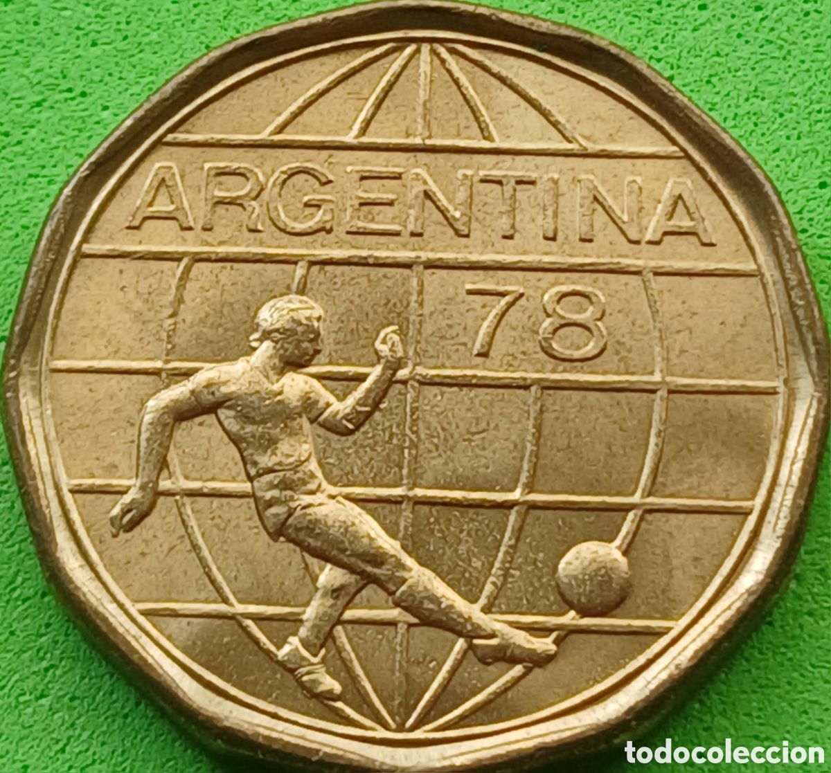 Monedas antiguas de Am&eacute;rica: Argentina 50 pesos 1978 km#76 Copa Mundial de la FIFA