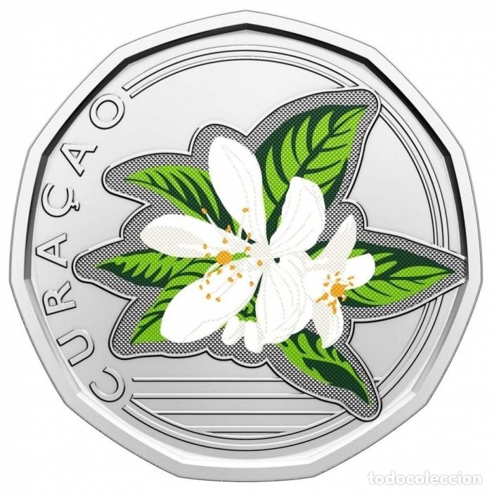 Monedas antiguas de Am&eacute;rica: CURAZAO (CURA&Ccedil;AO). 50 cents 2025. S/C de tubo. Flora.