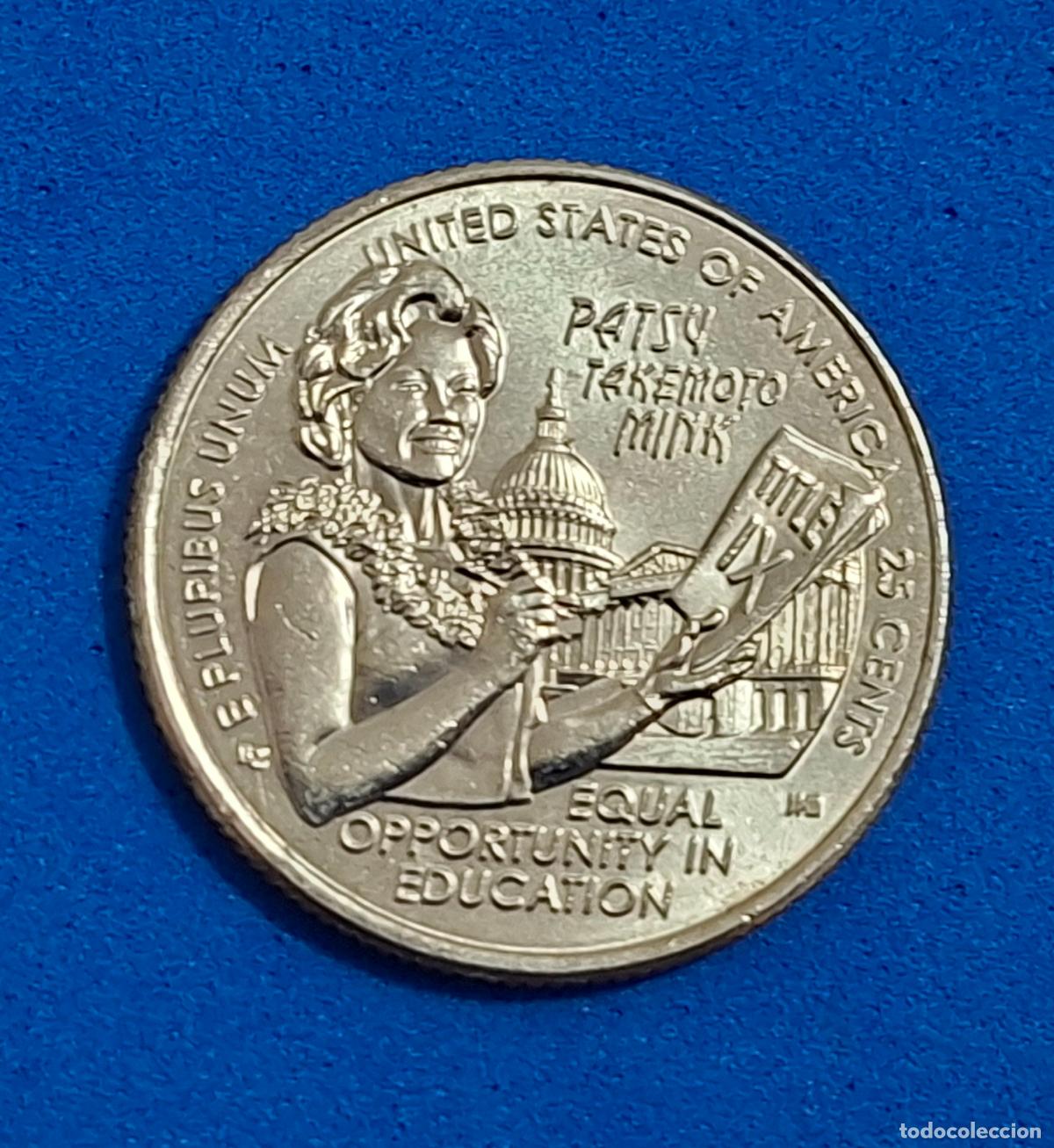 Monedas antiguas de Am&eacute;rica: Moneda Estados Unidos. 25 cents 2024 quarter dollar. Patsy Takemoto. AMERICAN WOMEN QUARTERS