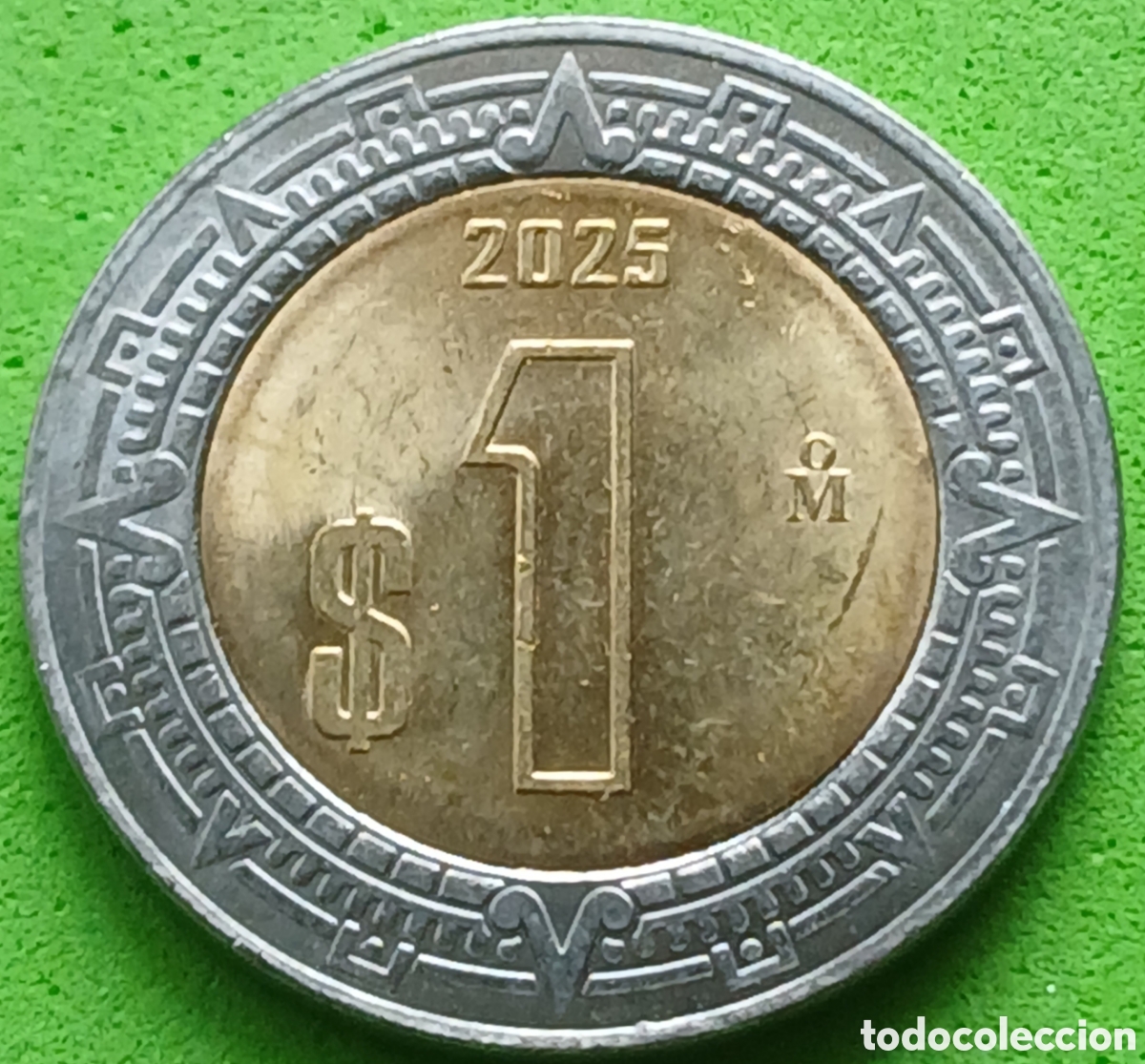 Monedas antiguas de Am&eacute;rica: M&eacute;xico 1 peso 2025 km#603 ESCASA