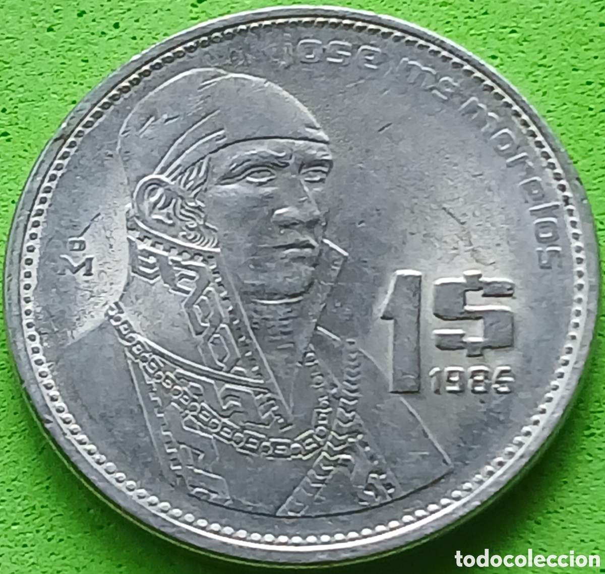 Monedas antiguas de Am&eacute;rica: M&eacute;xico 1 peso 1985 km#496