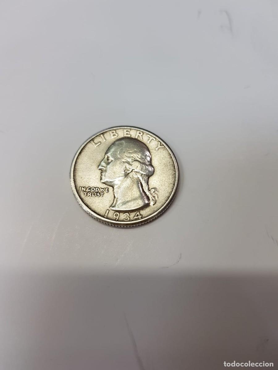 Monedas antiguas de Am&eacute;rica: ESTADOS UNIDOS-1/4 DE DOLAR-1934