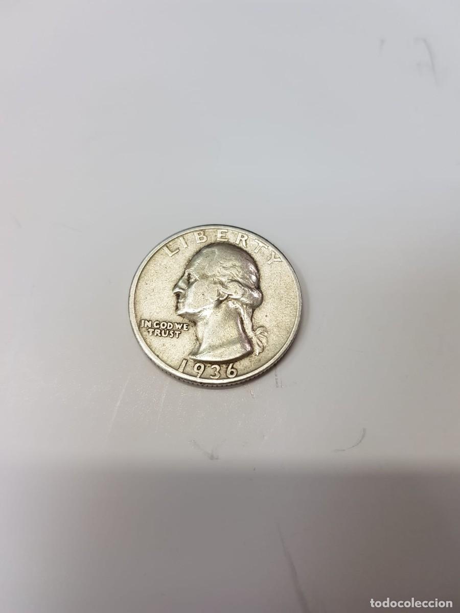 Monedas antiguas de Am&eacute;rica: ESTADOS UNIDOS-1/4 DE DOLAR-1936
