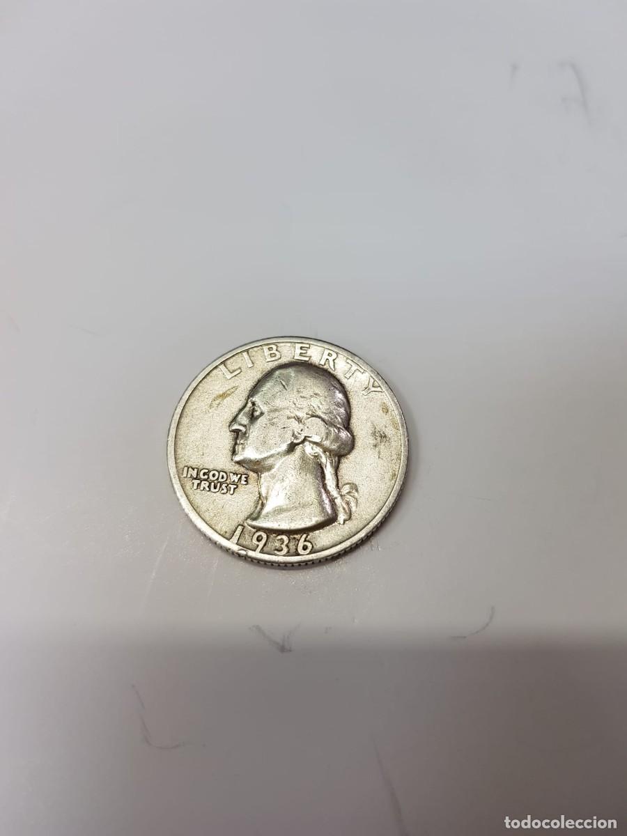 Monedas antiguas de Am&eacute;rica: ESTADOS UNIDOS-1/4 DE DOLAR-1936