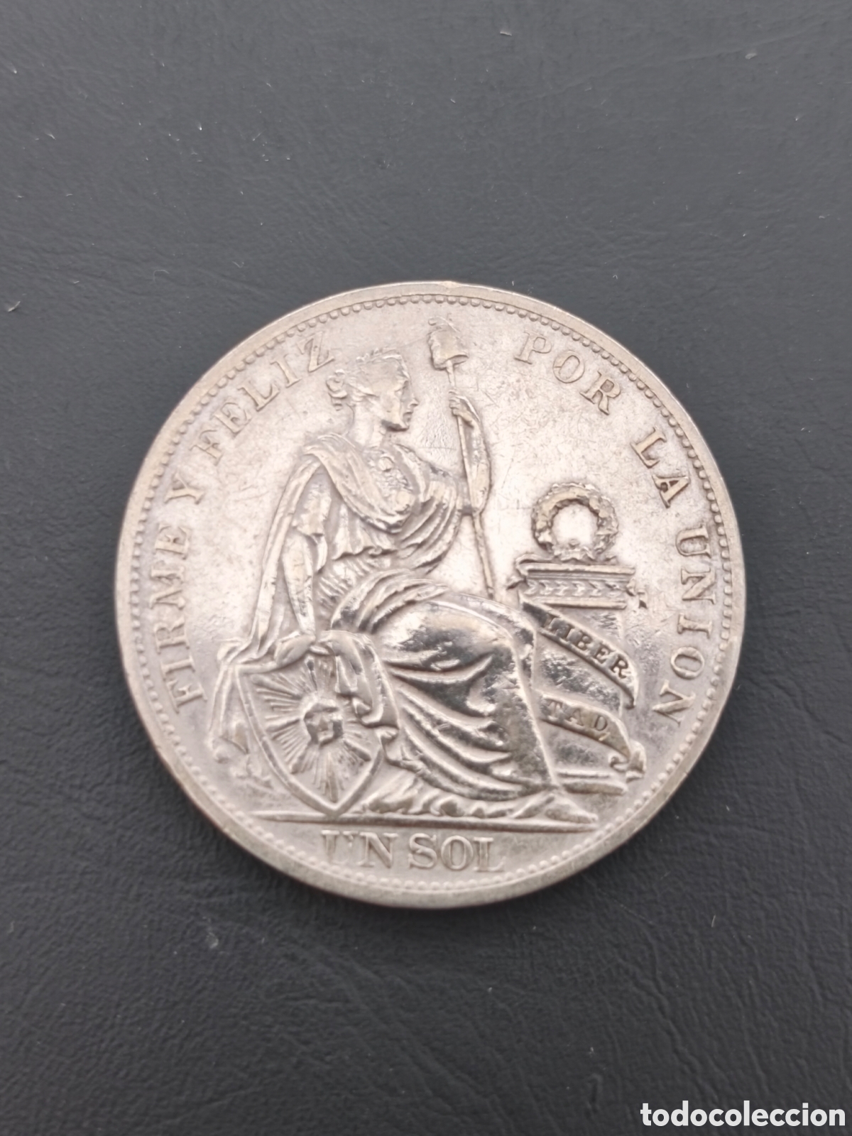 Old Coins of America: 1 sol Per&uacute; 1895 plata 0.900