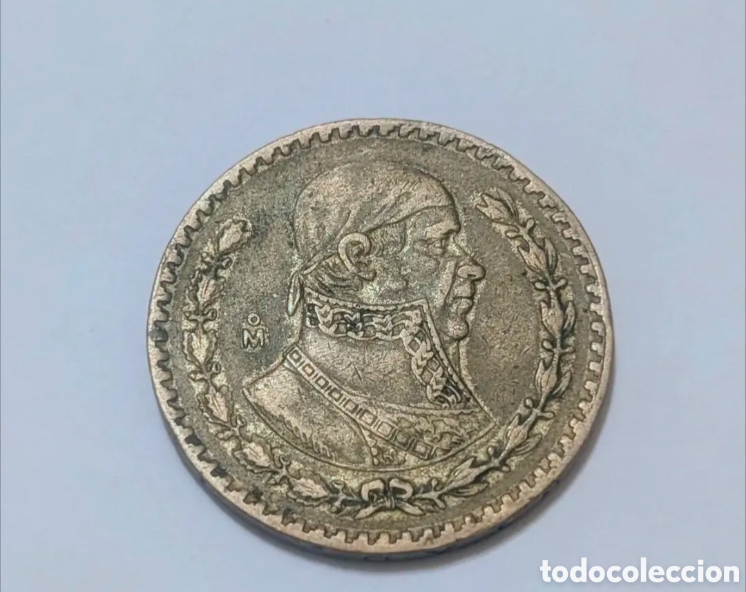 Monedas antiguas de Am&eacute;rica: Moneda Plata 1 Peso M&eacute;xico 1958