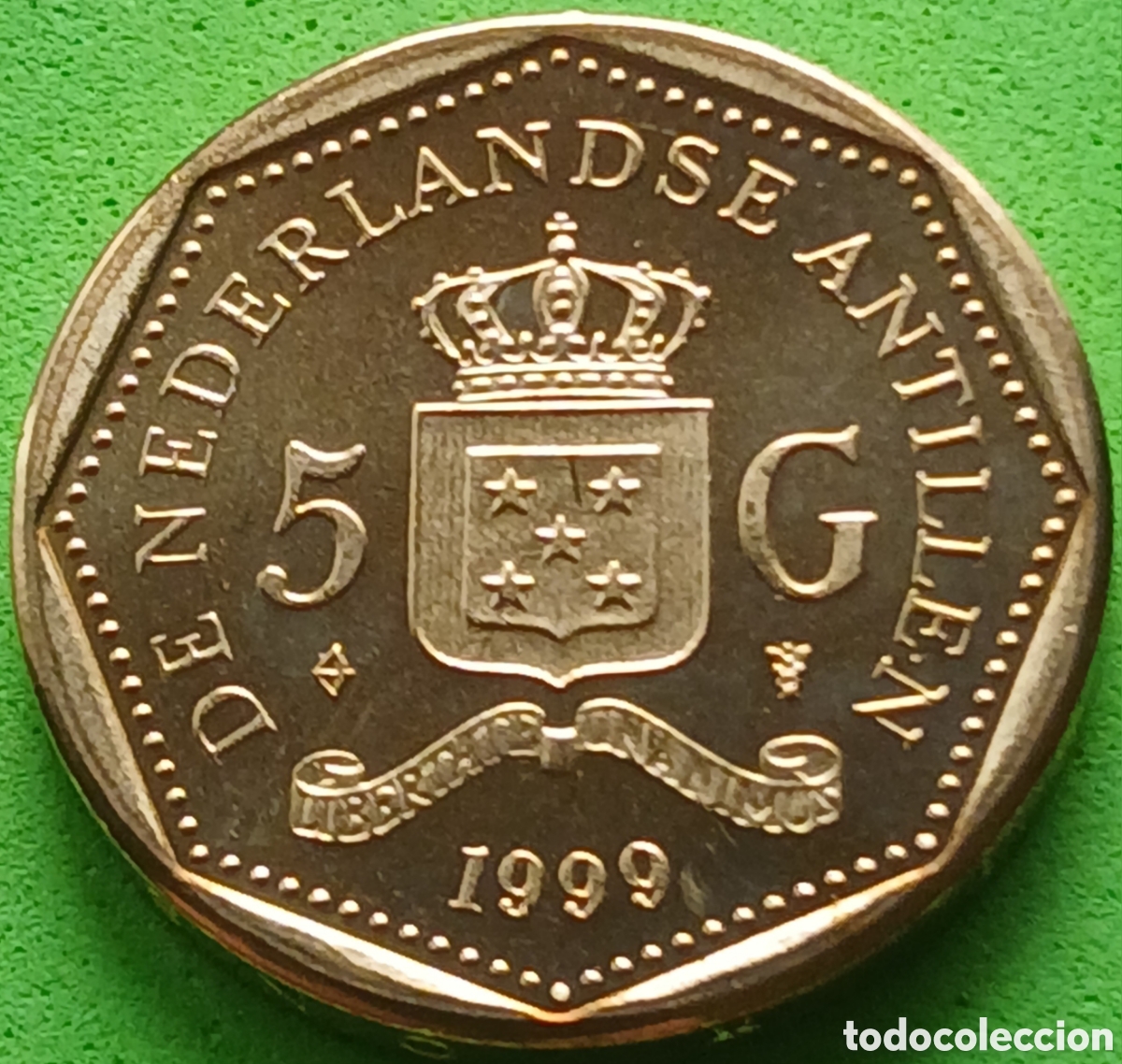 Monedas antiguas de Am&eacute;rica: Antillas Neerlandesas 5 gulden 1999 km#43