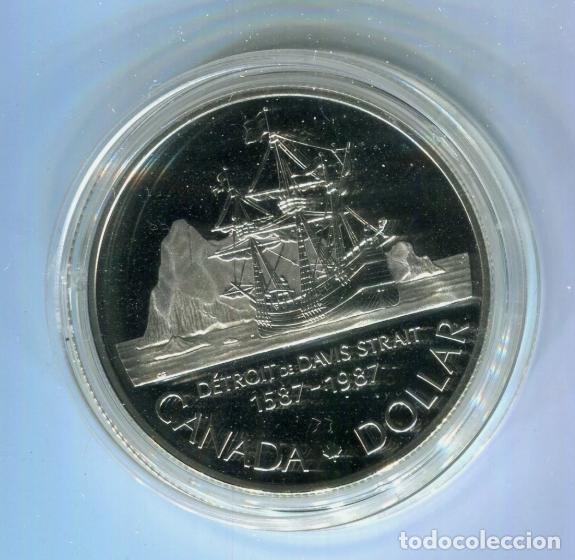 Monedas antiguas de Am&eacute;rica: CANADA 1 DOLAR 1987 .......