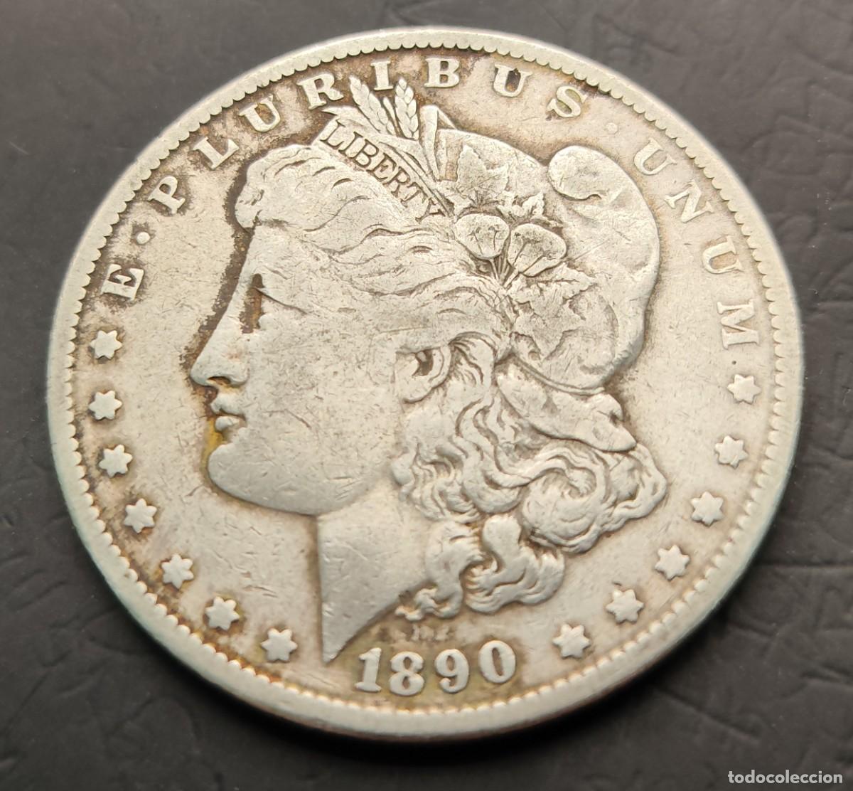 Monedas antiguas de Am&eacute;rica: ESTADOS UNIDOS. A&Ntilde;O 1890. 1 DOLLAR PLATA (900) &rdquo; MORGAN &rdquo;. PESO 26,3 GR