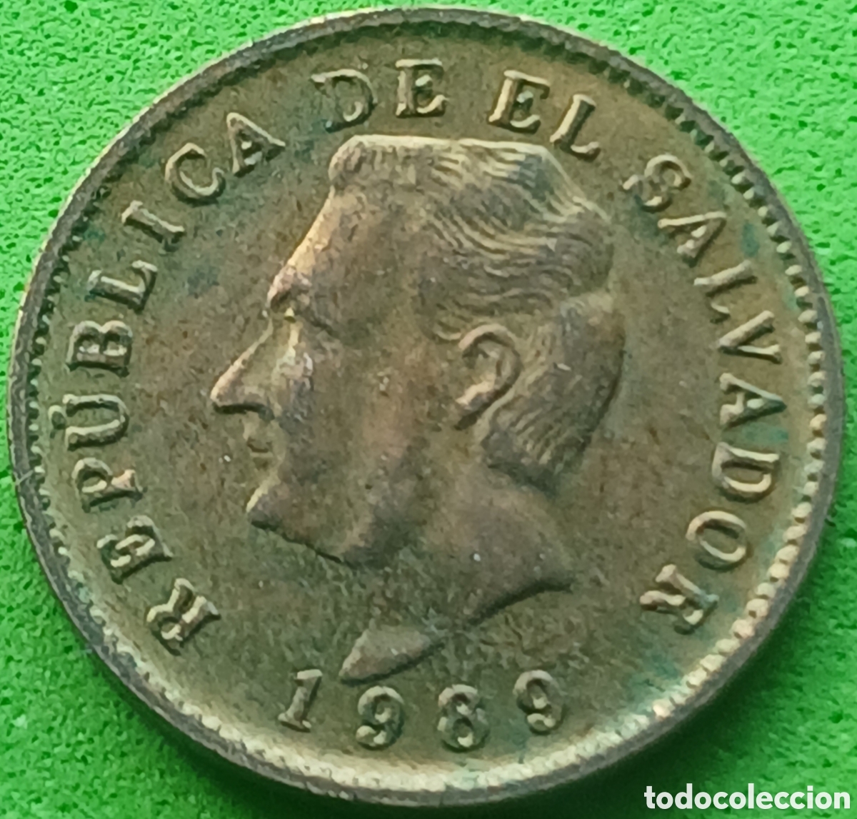 Monedas antiguas de Am&eacute;rica: El Salvador 1 centavo 1989 km#135.1a