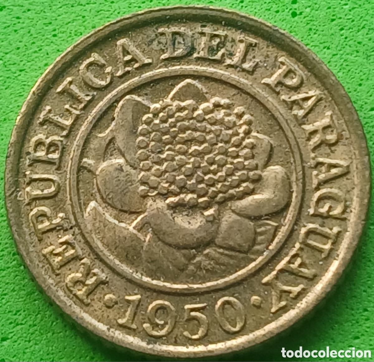 Monedas antiguas de Am&eacute;rica: Paraguay 1 c&eacute;ntimo 1950 km#20 - Foto 2