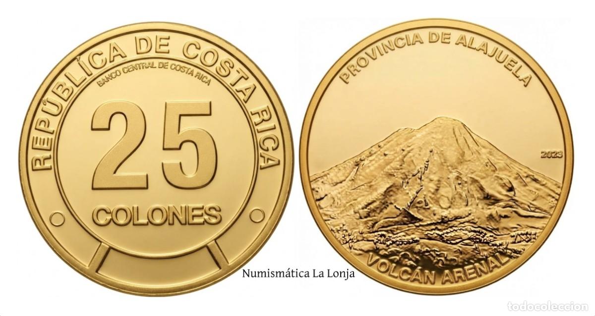 Monedas antiguas de Am&eacute;rica: Costa Rica 25 Colones Provincia de Alajuela 2023 Km Nuevo Sc Unc