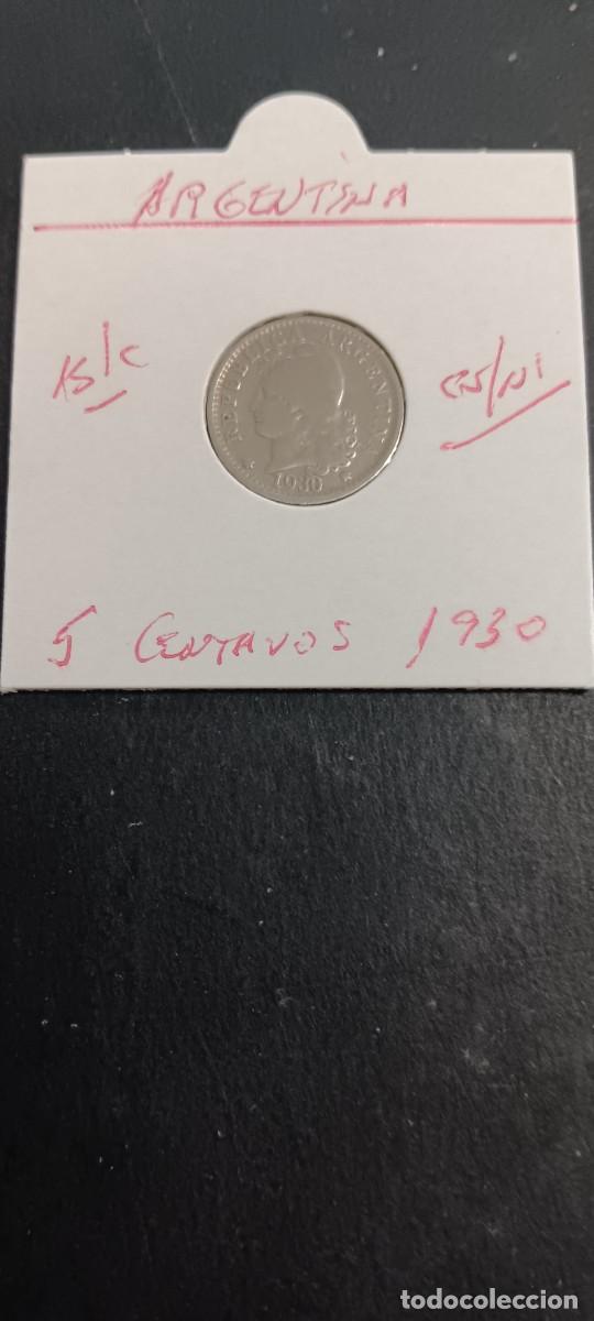 Monedas antiguas de Am&eacute;rica: ARGENTINA 5 CENTAVOS 1930 BC KM=34 (CUPRONIQUEL)