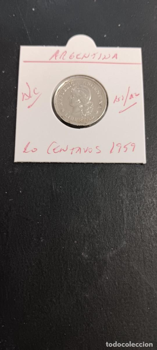 Monedas antiguas de Am&eacute;rica: ARGENTINA 20 CENTAVOS 1959 BC KM=55 (NIQUEL-ACERO)