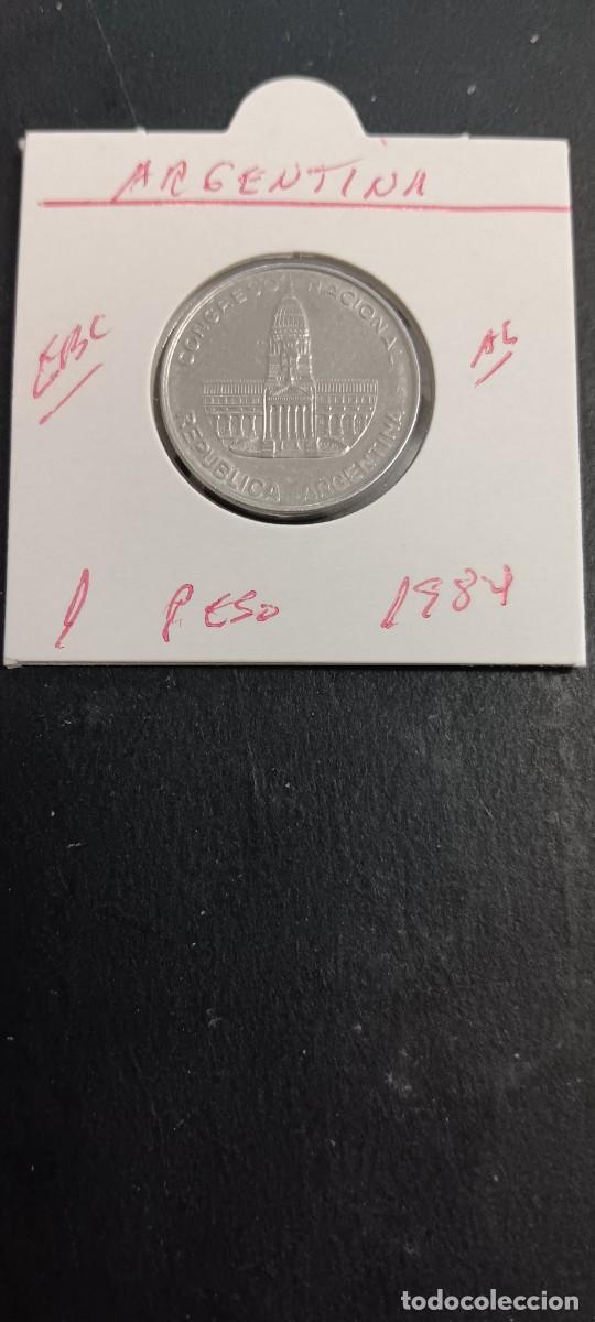 Monedas antiguas de Am&eacute;rica: ARGENTINA 1 PESO 1984 EBC KM=91 (ALUMINIO) CONGRESO NACIONAL
