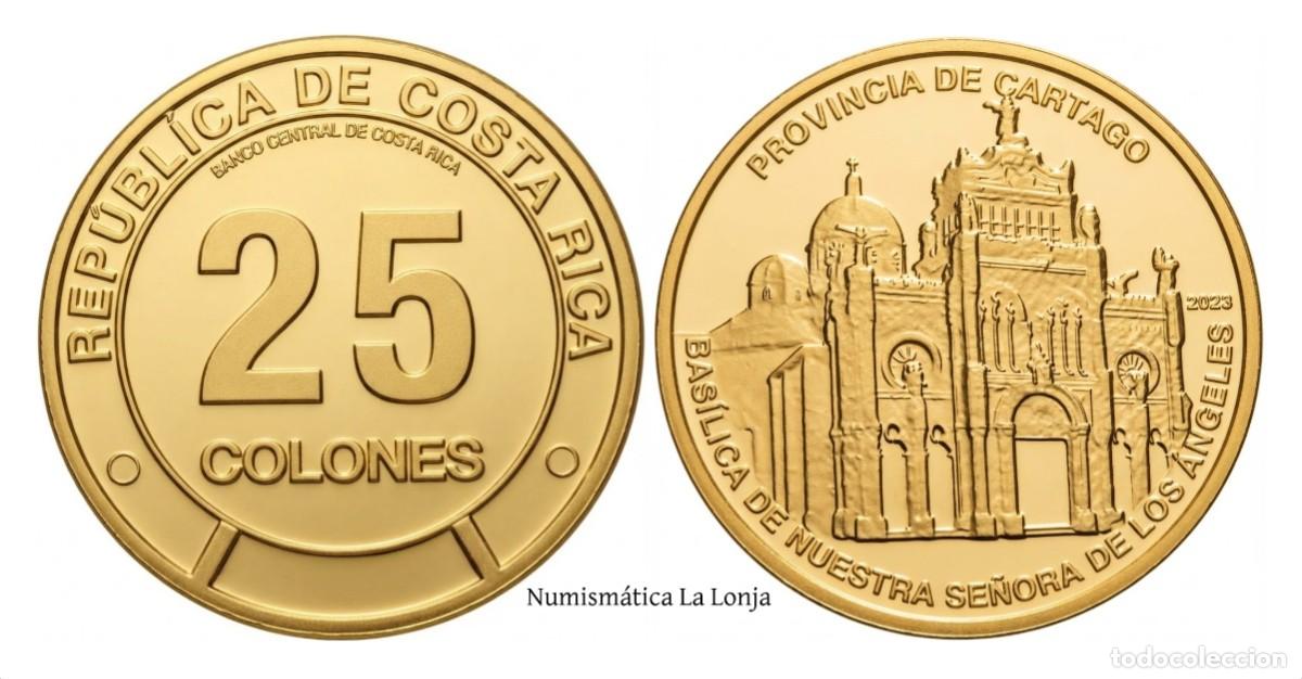 Monedas antiguas de Am&eacute;rica: Costa Rica 25 Colones Provincia de Cartago 2023 Km Nuevo Sc Unc